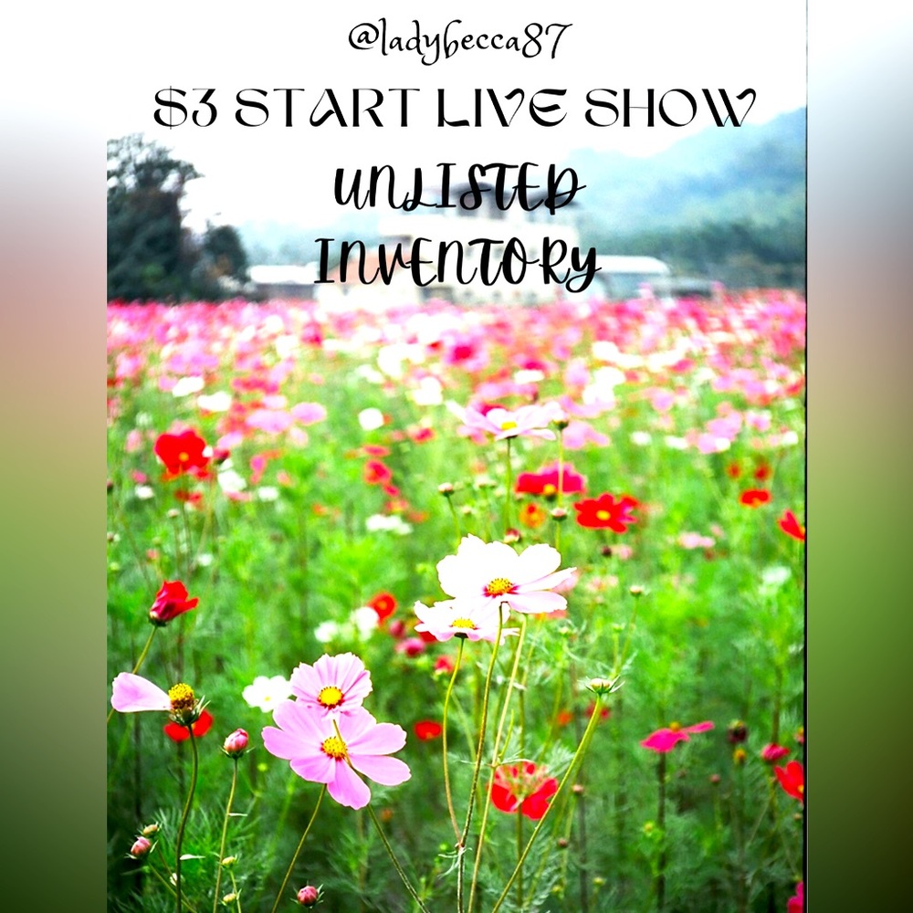 $3 Starts. Live show listing!!